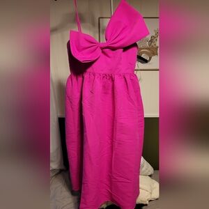 Sachin + Babi Fuchsia Bow Dress